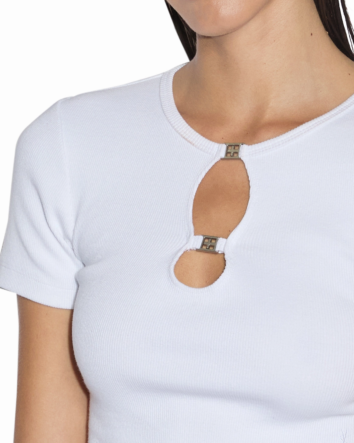 2 CHARM SS TEE WHITE