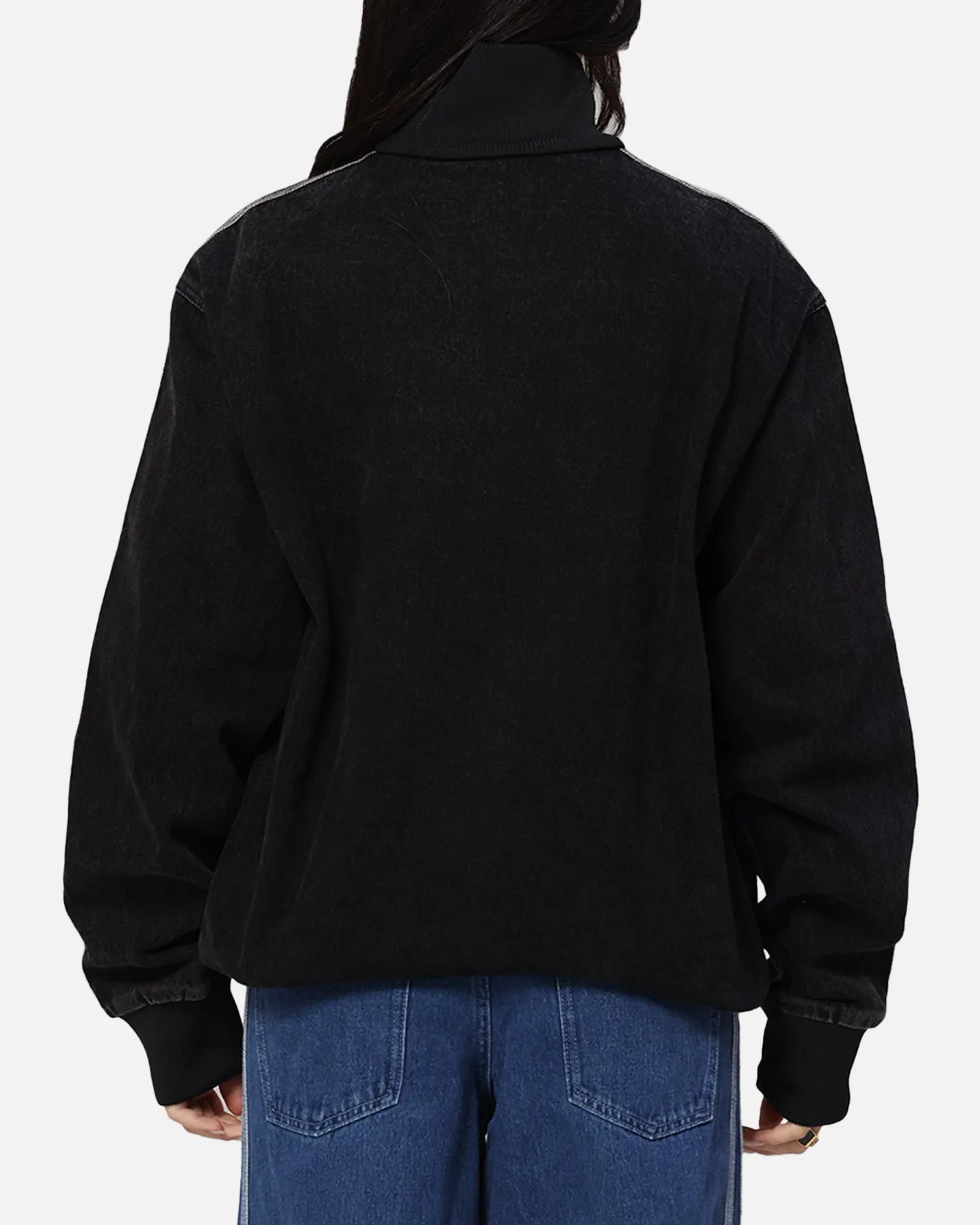 Adidas Adicolor Denim Firebird Track Jacket True Black