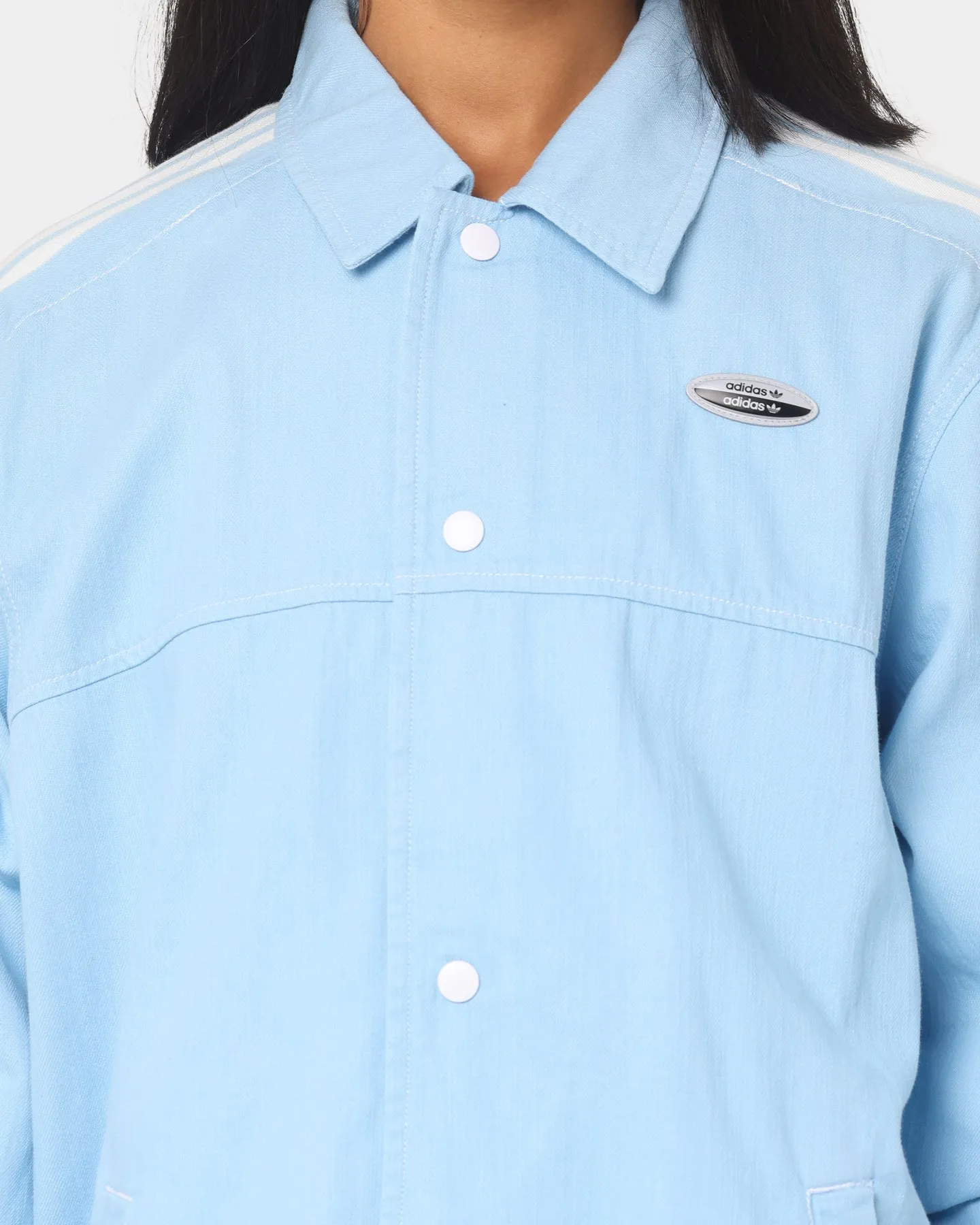Adidas Denim Jacket Clear Blue