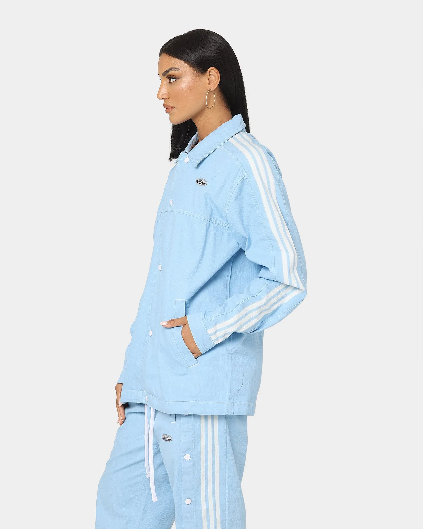 Adidas Denim Jacket Clear Blue