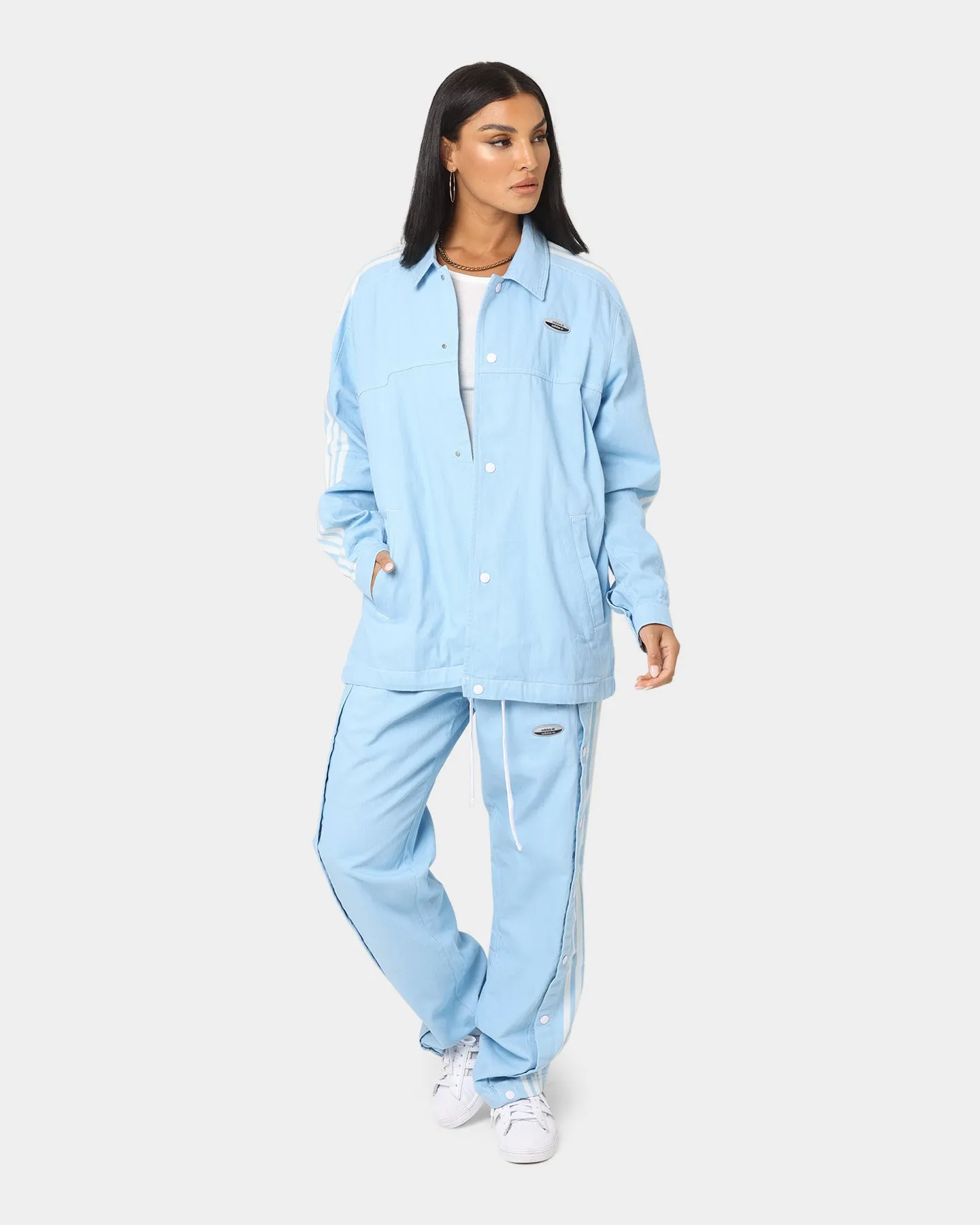 Adidas Denim Jacket Clear Blue