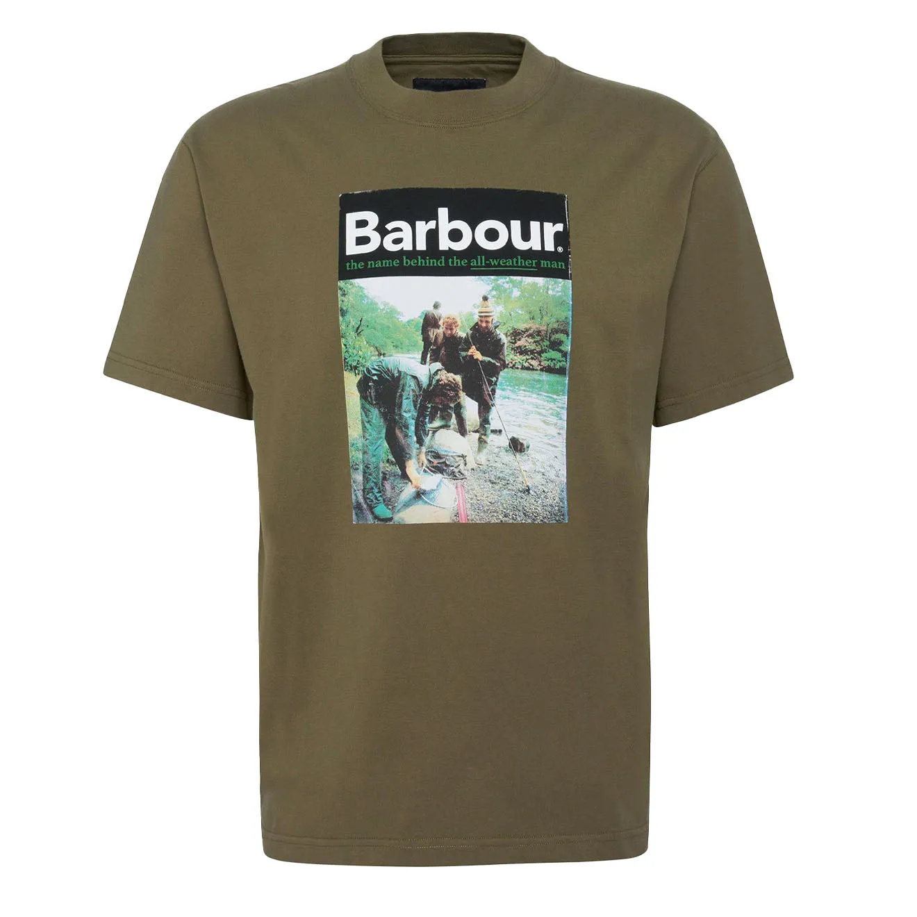 Barbour All-Weather Graphic Fit T-Shirt Mid Olive