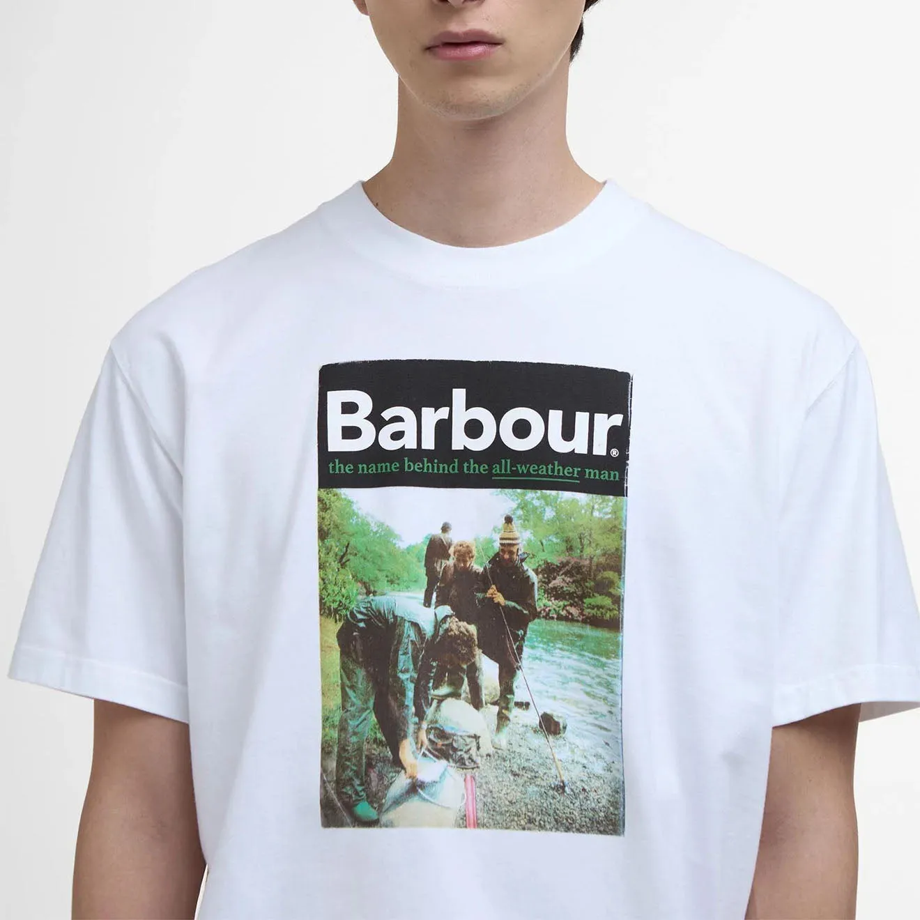 Barbour All-Weather Graphic Fit T-Shirt White