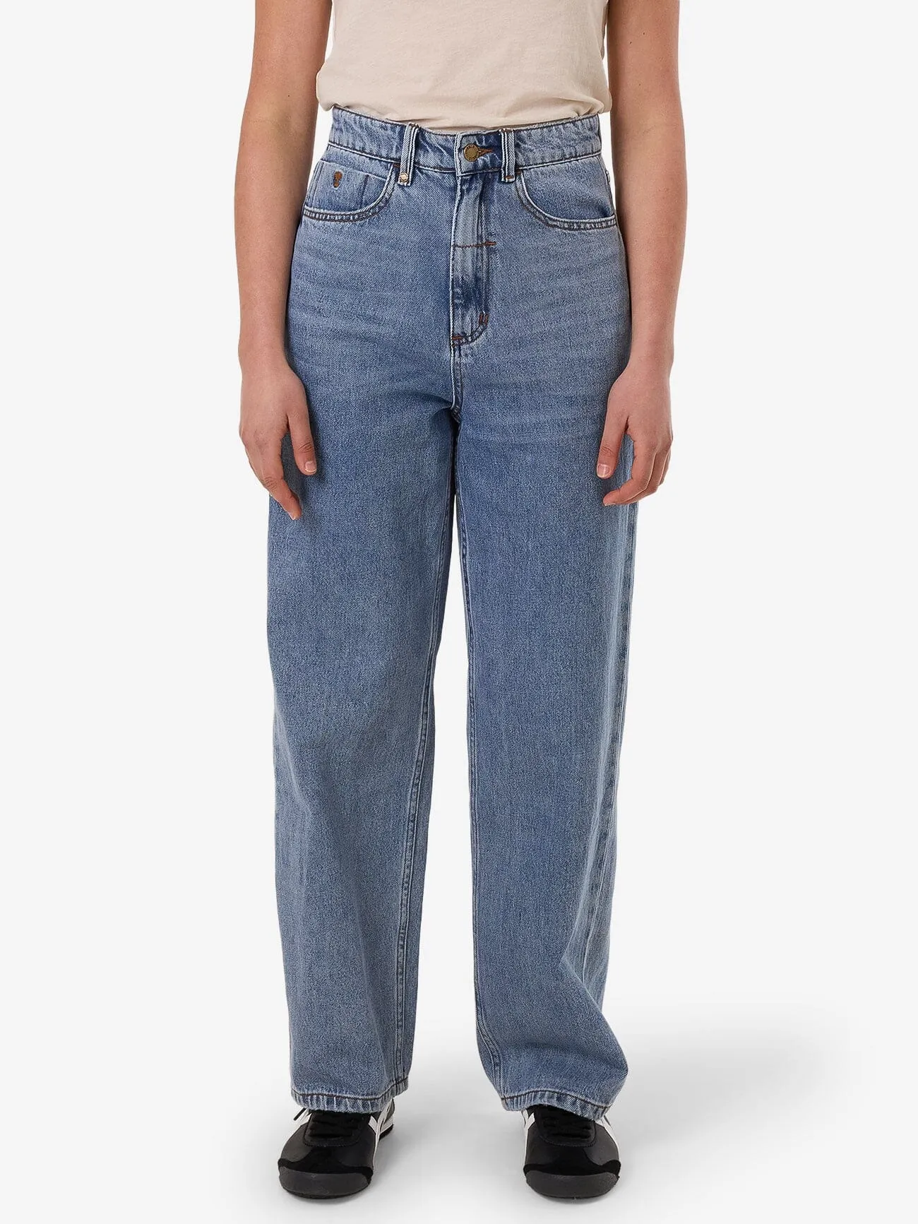 Billie High Rise Baggy Jean - Vintage Stone Blue
