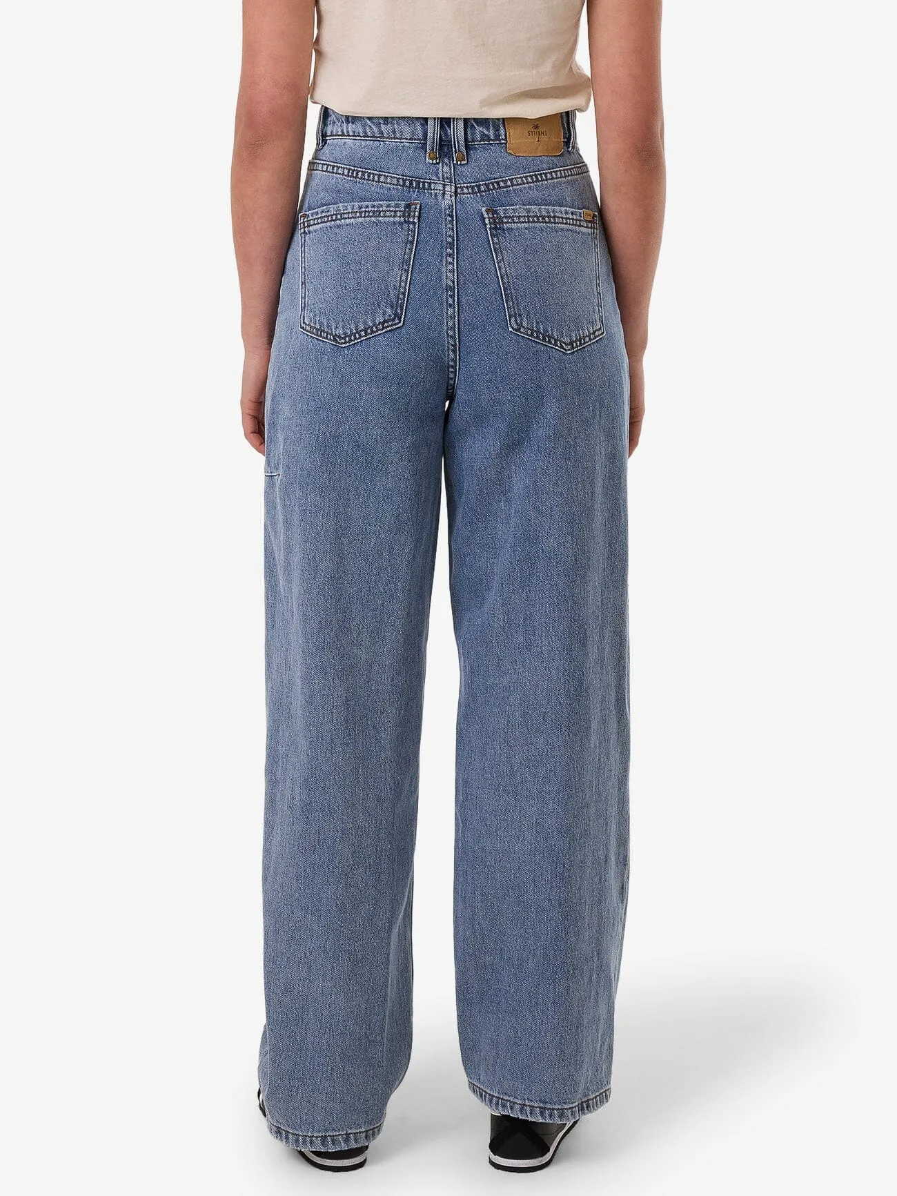 Billie High Rise Baggy Jean - Vintage Stone Blue