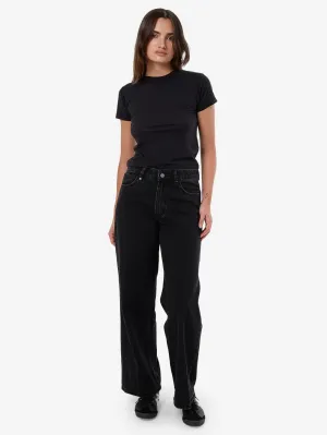 Billie Low Rise Baggy Jean - Aged Black
