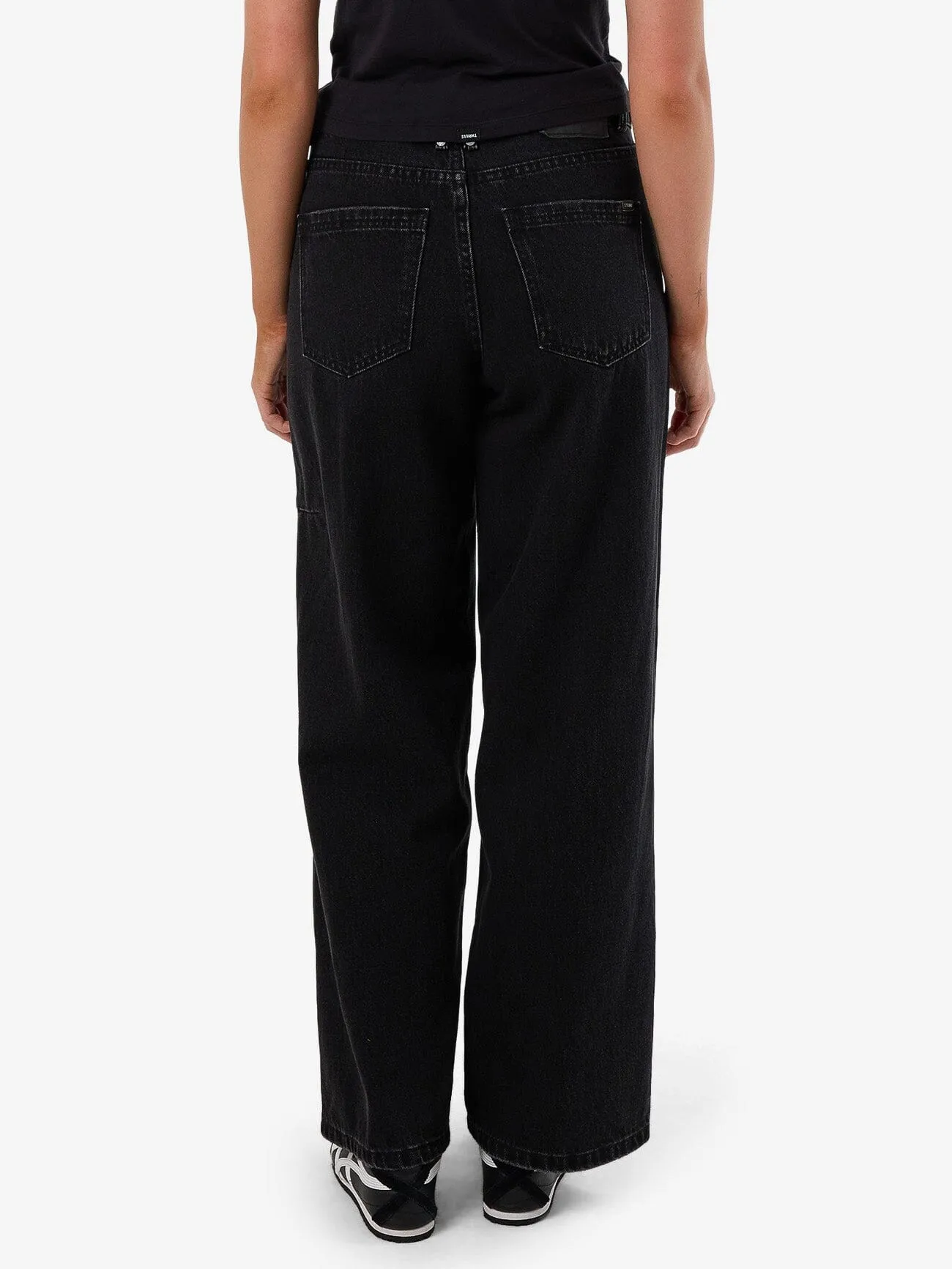 Billie Low Rise Baggy Jean - Aged Black