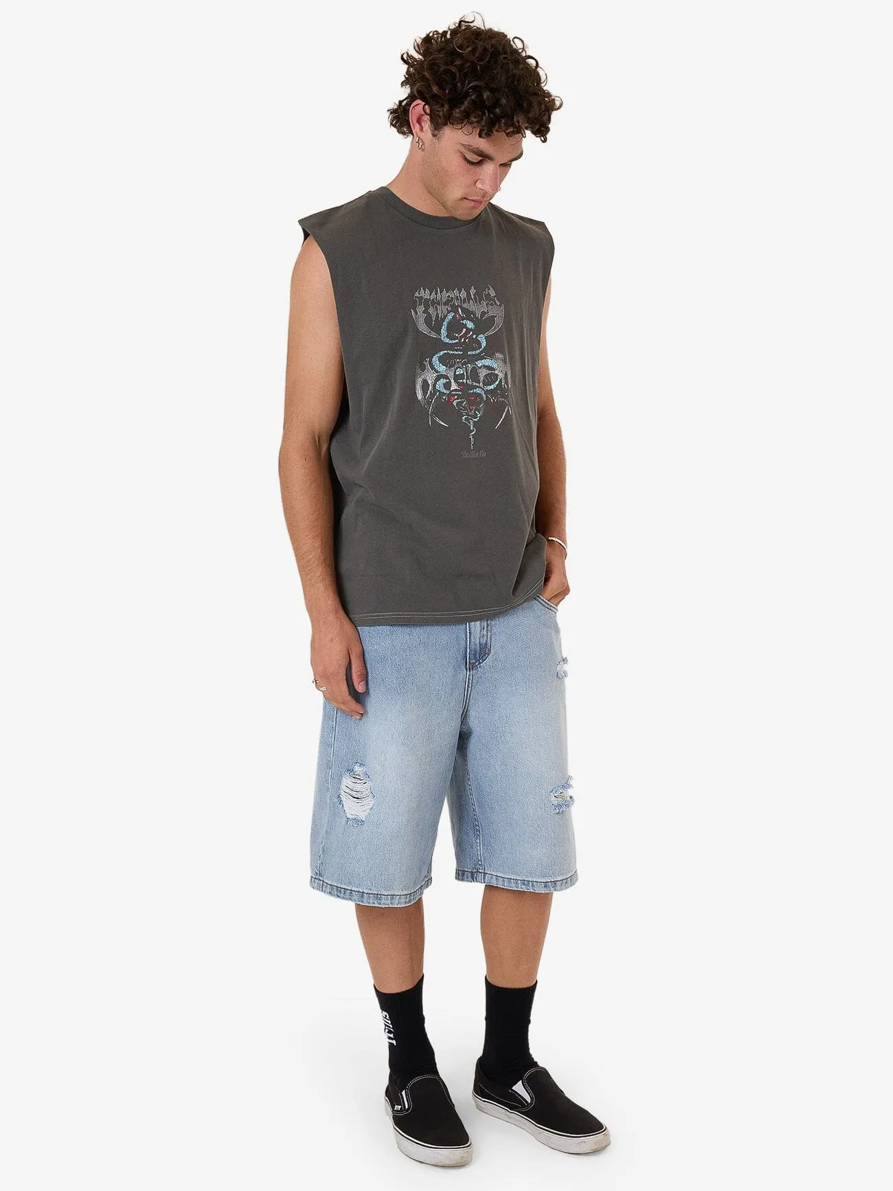 Bitter End Merch Fit Muscle Tee - Merch Black