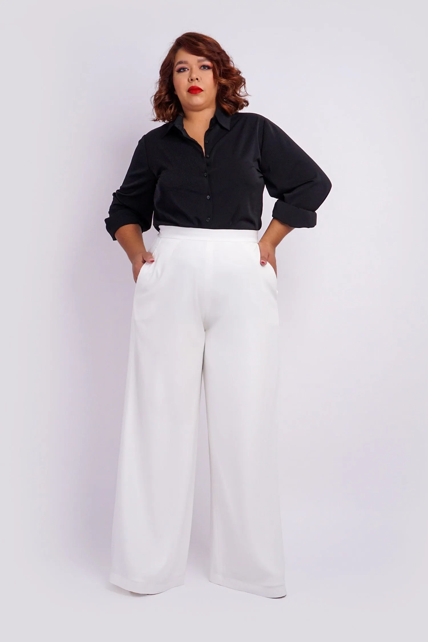 Black Button Up Jennifer Dress Shirt