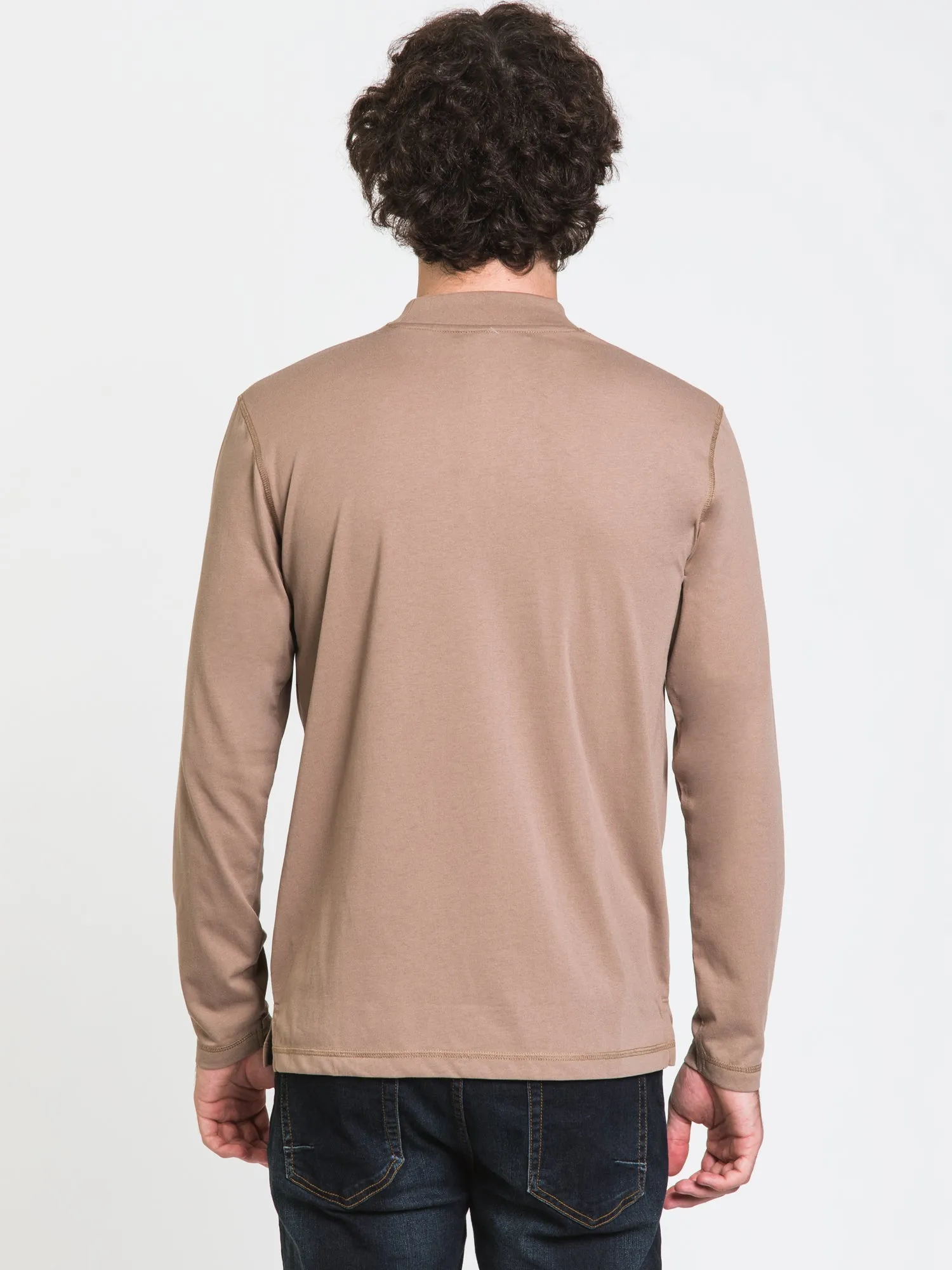 BOATHOUSE LONG SLEEVE MOCK NECK TEE - CLEARANCE