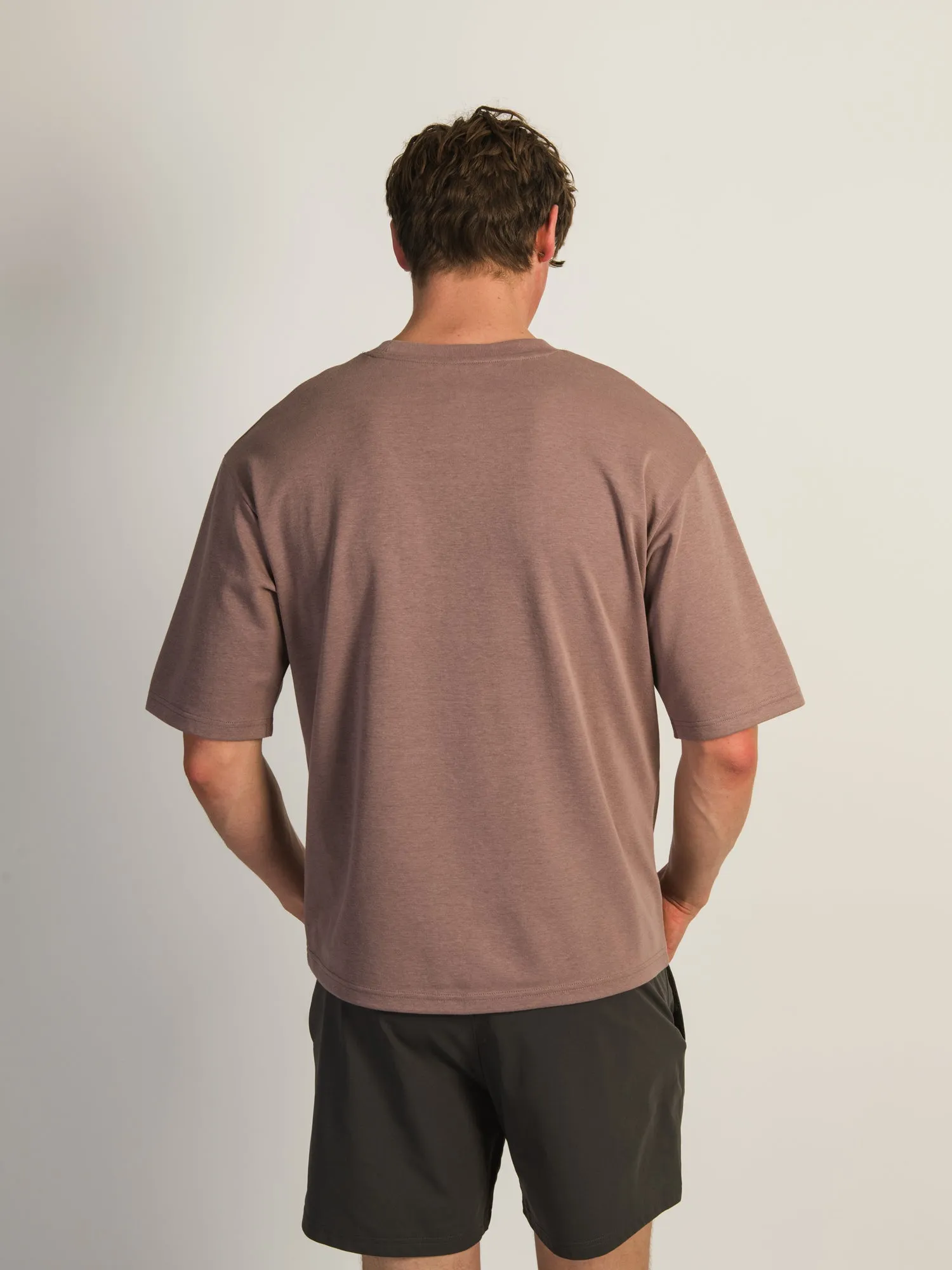 BOXY FIT TEE - BURGUNDY