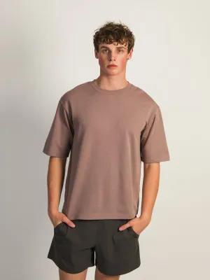 BOXY FIT TEE - BURGUNDY