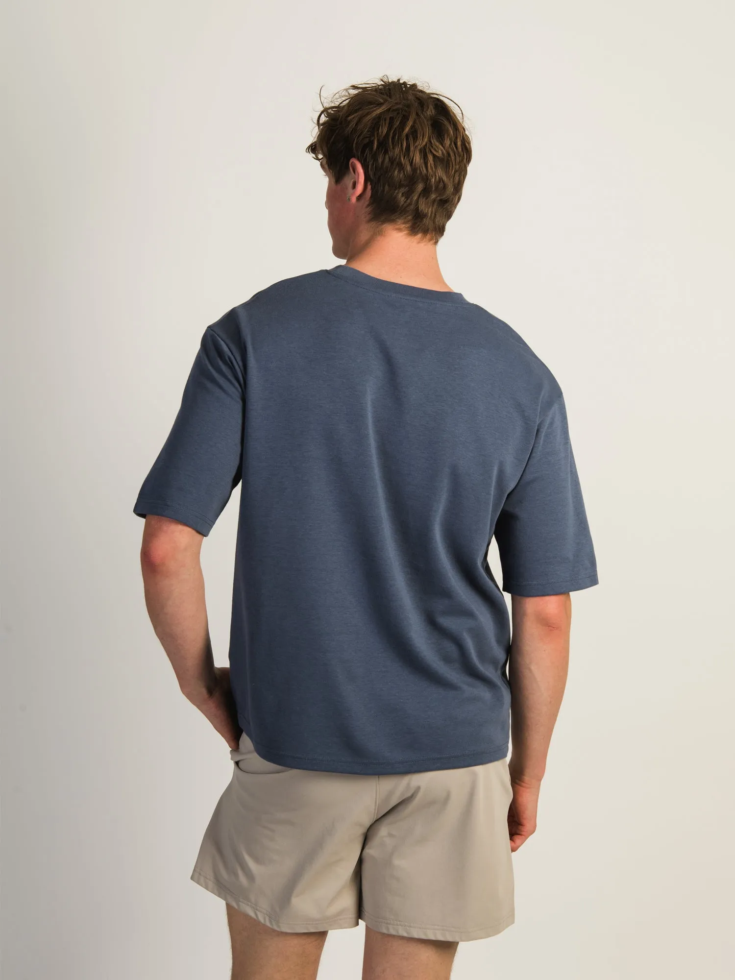 BOXY FIT TEE - VINTAGE BLUE