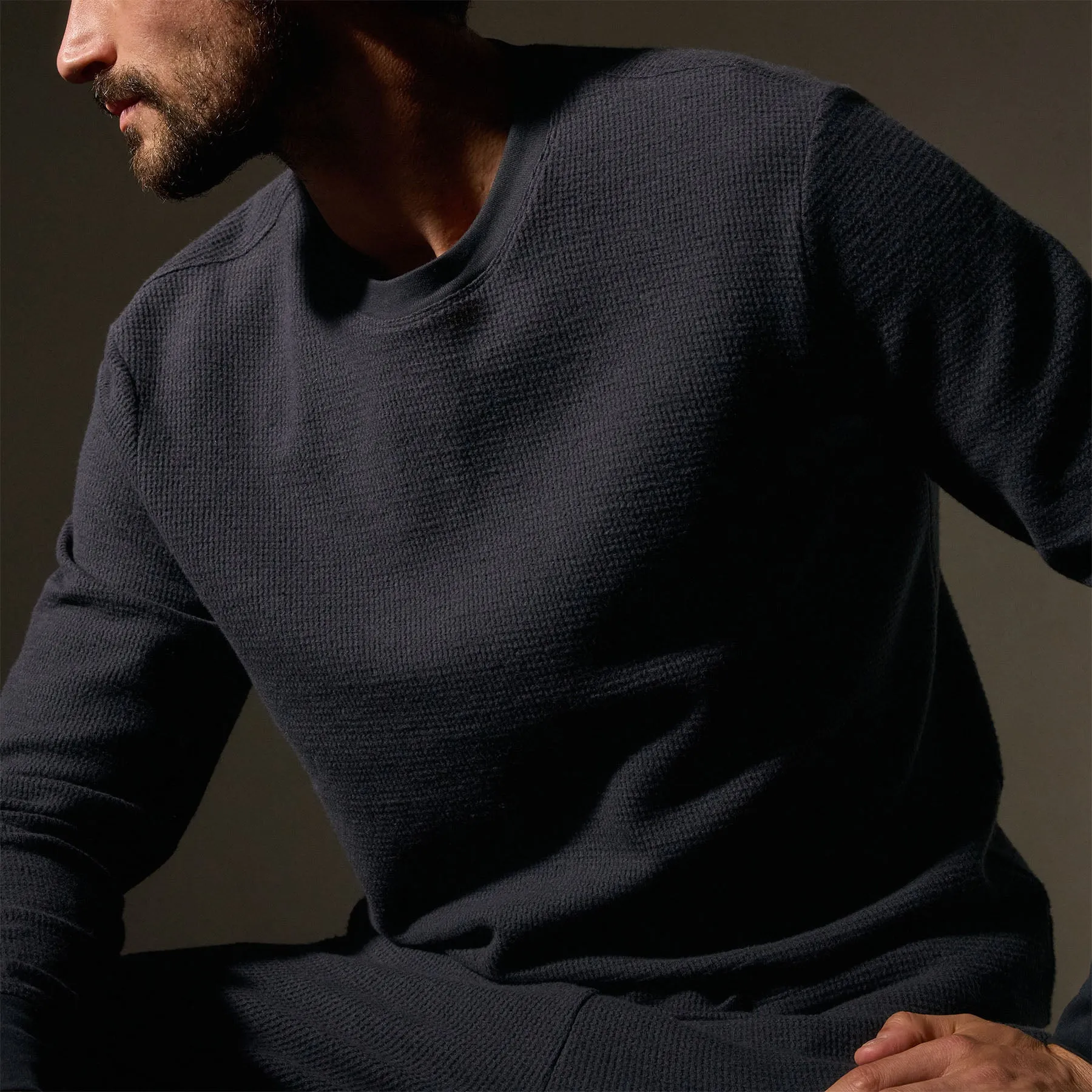 Brushed Thermal Crew Neck - Magma