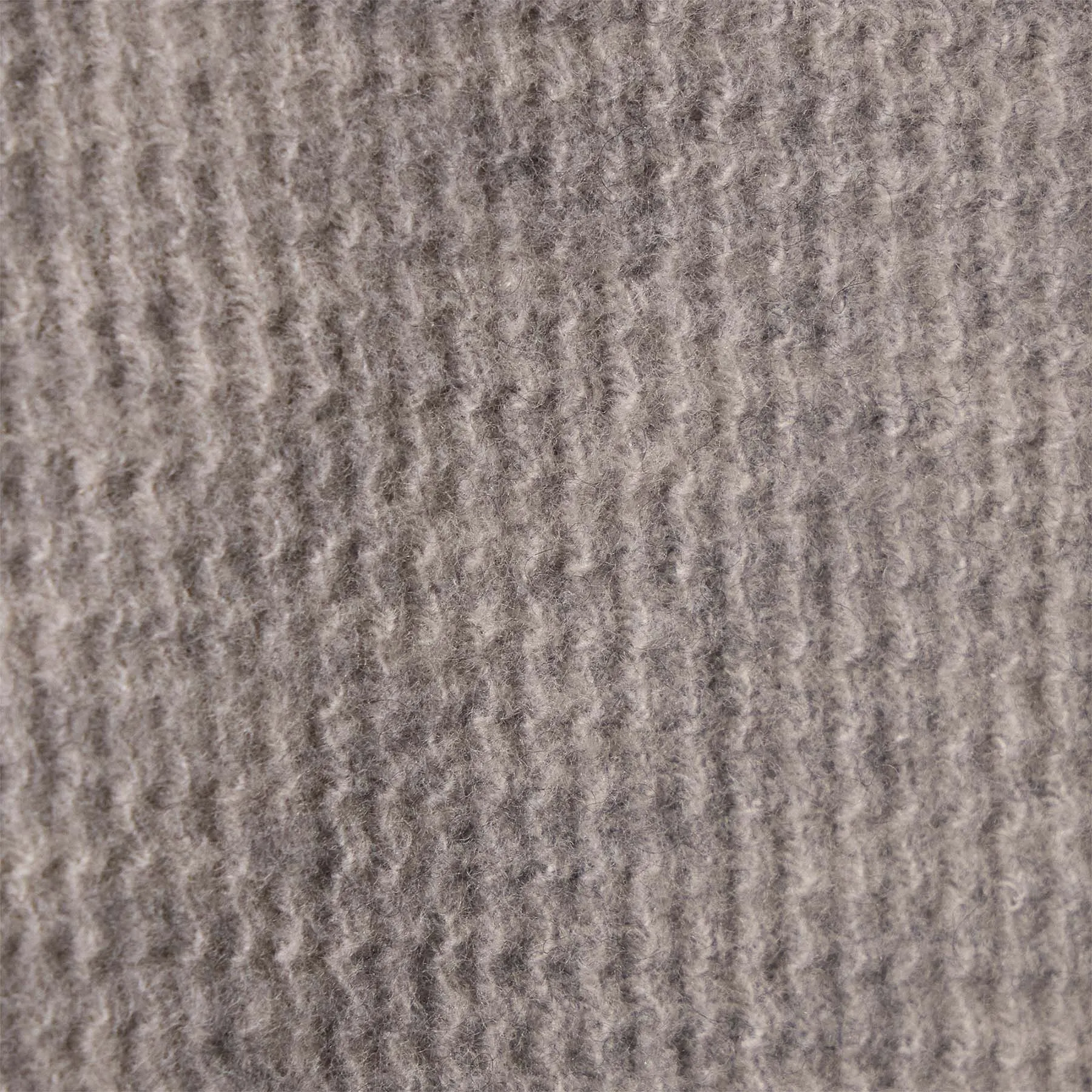 Brushed Thermal Knit Mock Neck - Heather Grey