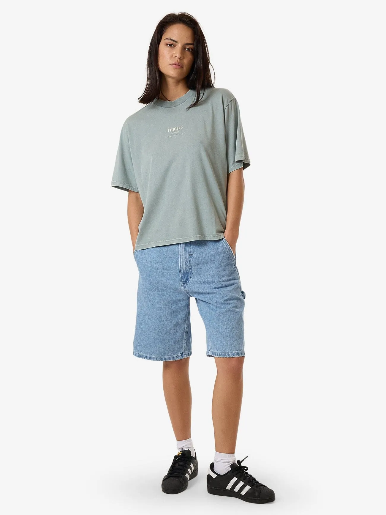 Cache Square Tee - Stormy Sea