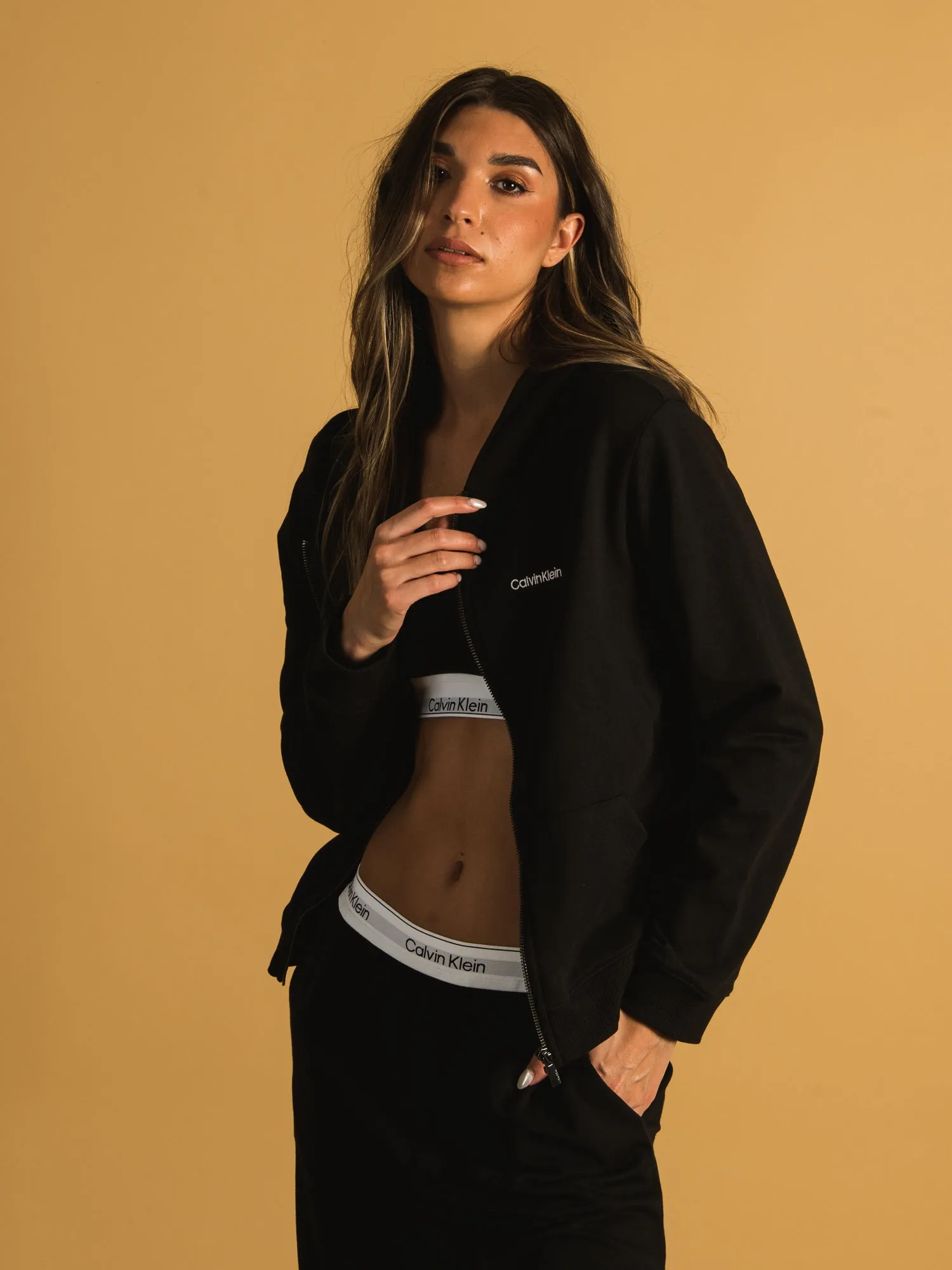 CALVIN KLEIN MODERN COTTON FULL ZIP HOODIE - CLEARANCE