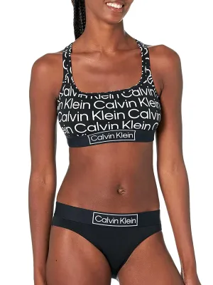 CALVIN KLEIN REIMAGINED HERITAGE UNLINED BRALETTE ALL OVER PRINT - CLEARANCE