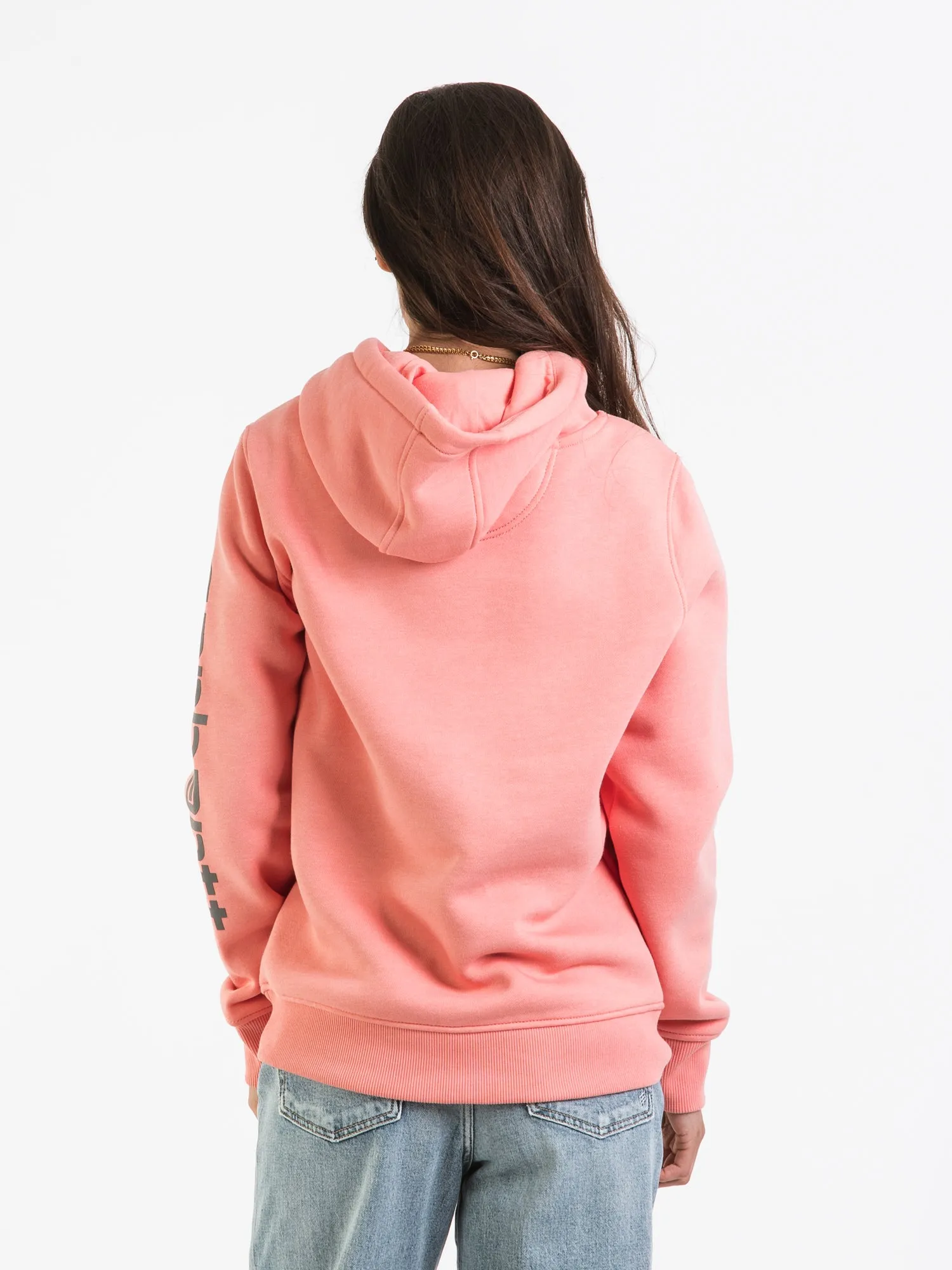 CARHARTT LOGO SLEEVE PULLOVER HOODIE - CLEARANCE