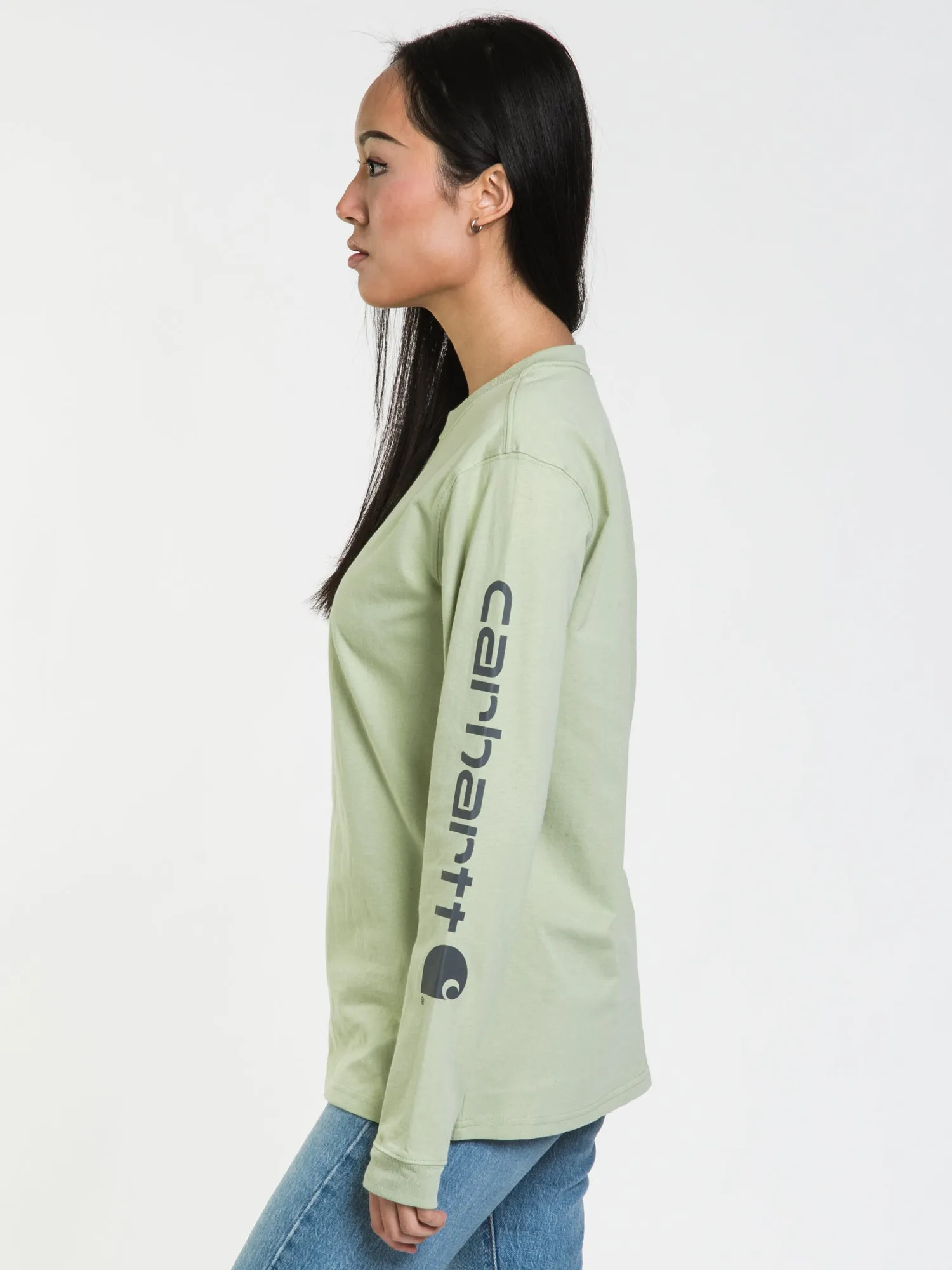 CARHARTT SLEEVE LOGO LONG SLEEVE TEE - CLEARANCE