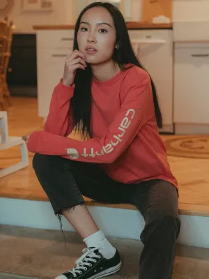 CARHARTT SLEEVE LOGO LONG SLEEVE TEE - CLEARANCE