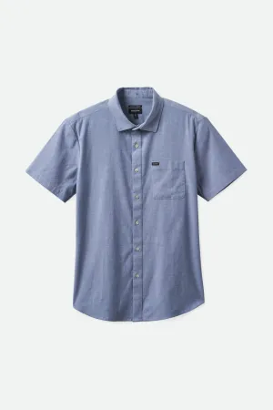 Charter Oxford S/S Shirt - Light Blue Chambray