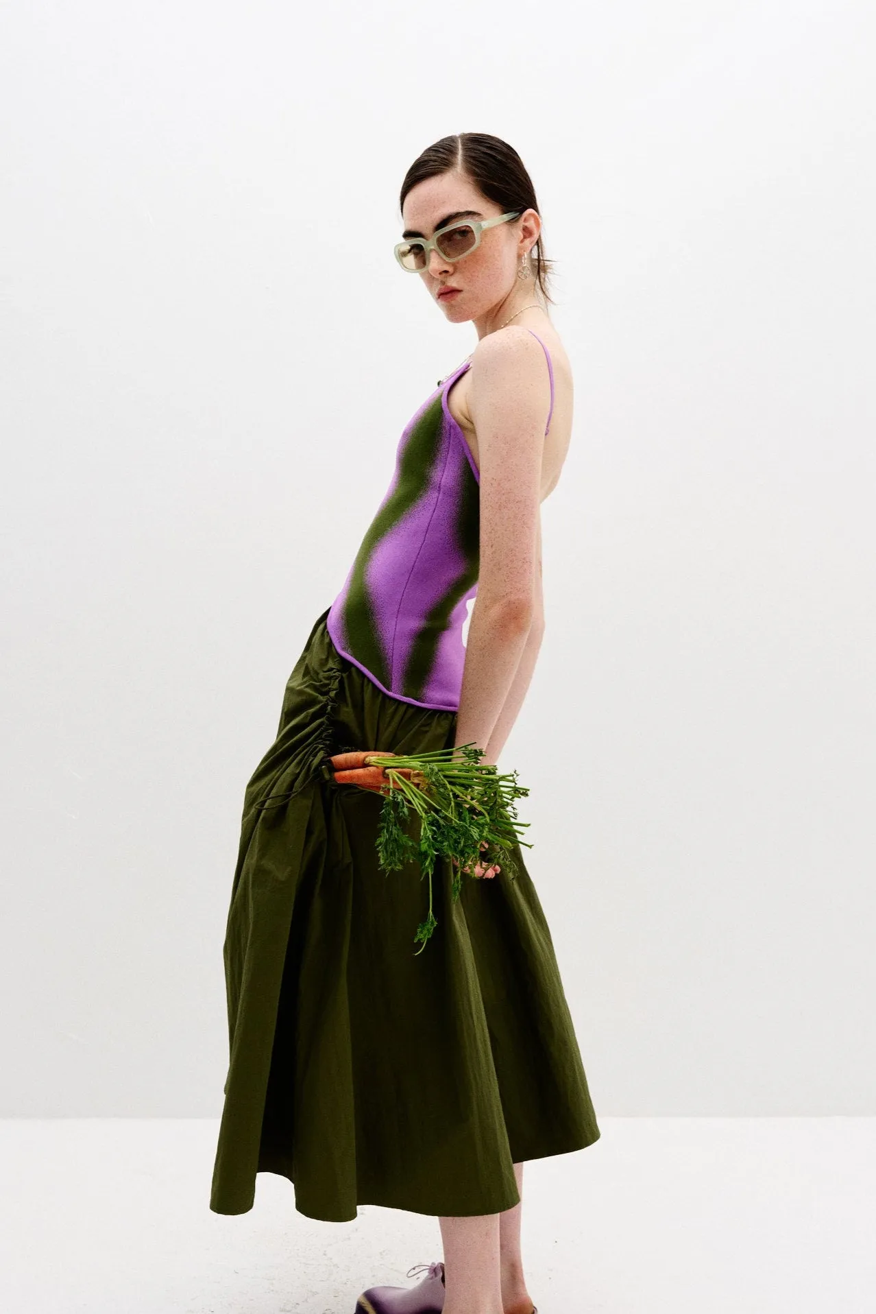 CHILI MIXED MEDIA TANK DRESS