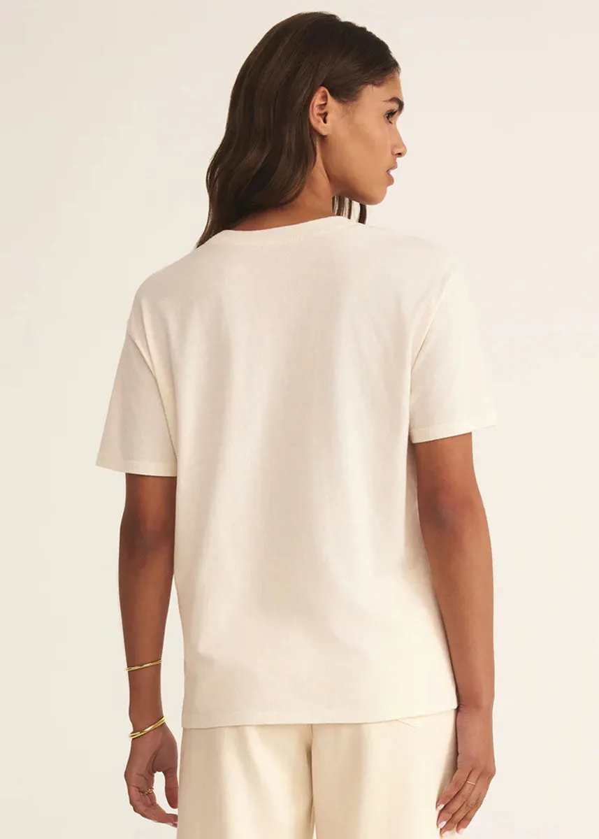 Cocktails Boyfriend Tee - Sea Salt