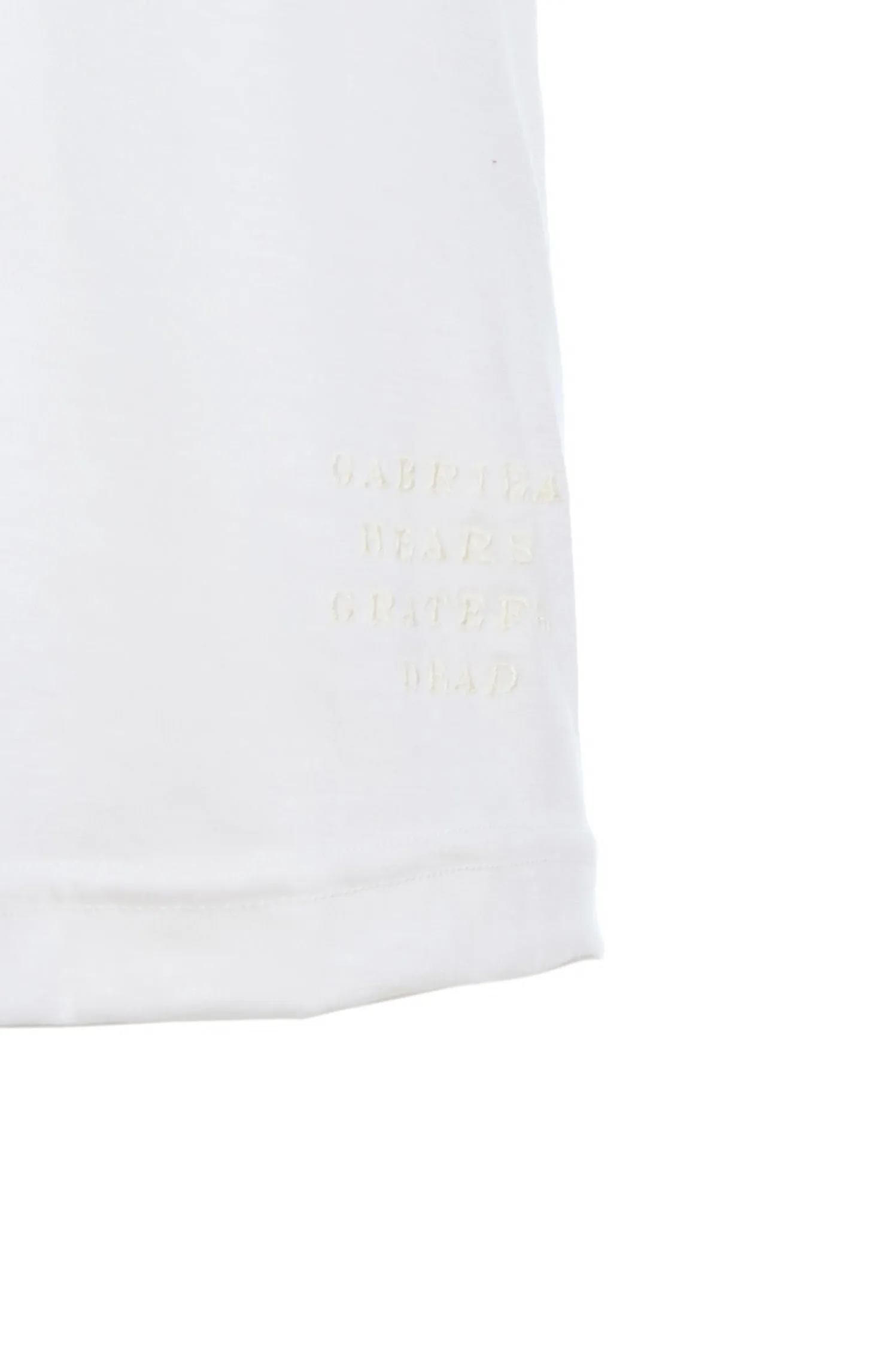 Combe Long Sleeve T-Shirt in Ivory Cashmere Jersey