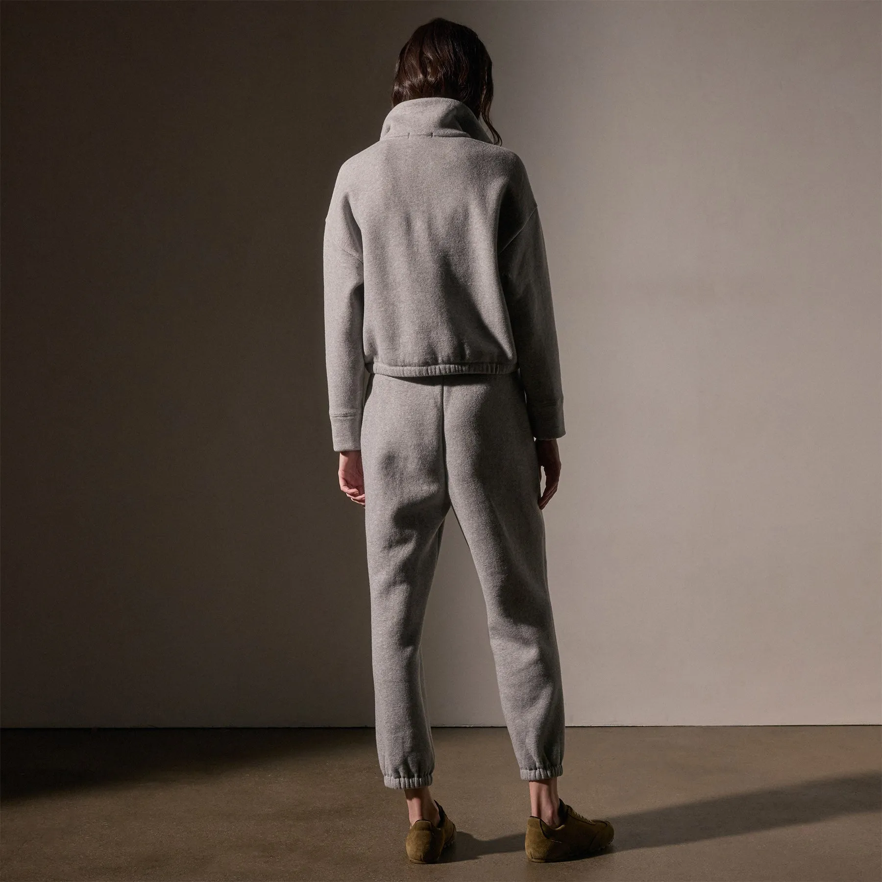 Cozy Half Zip - Heather Grey