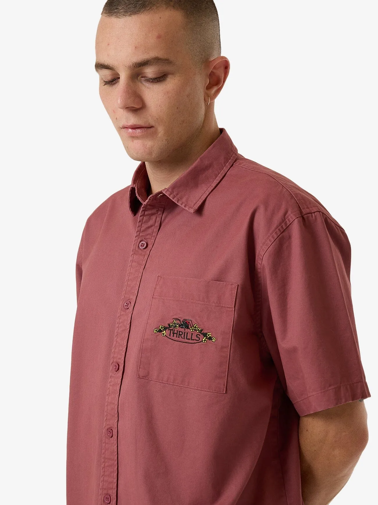 Deadly Garden Short Sleeve Shirt - Hawthorn Rose