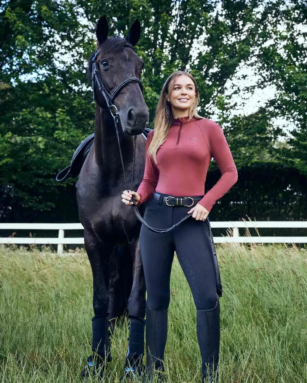 Dublin Womens Brushed Long Sleeve Riding Top