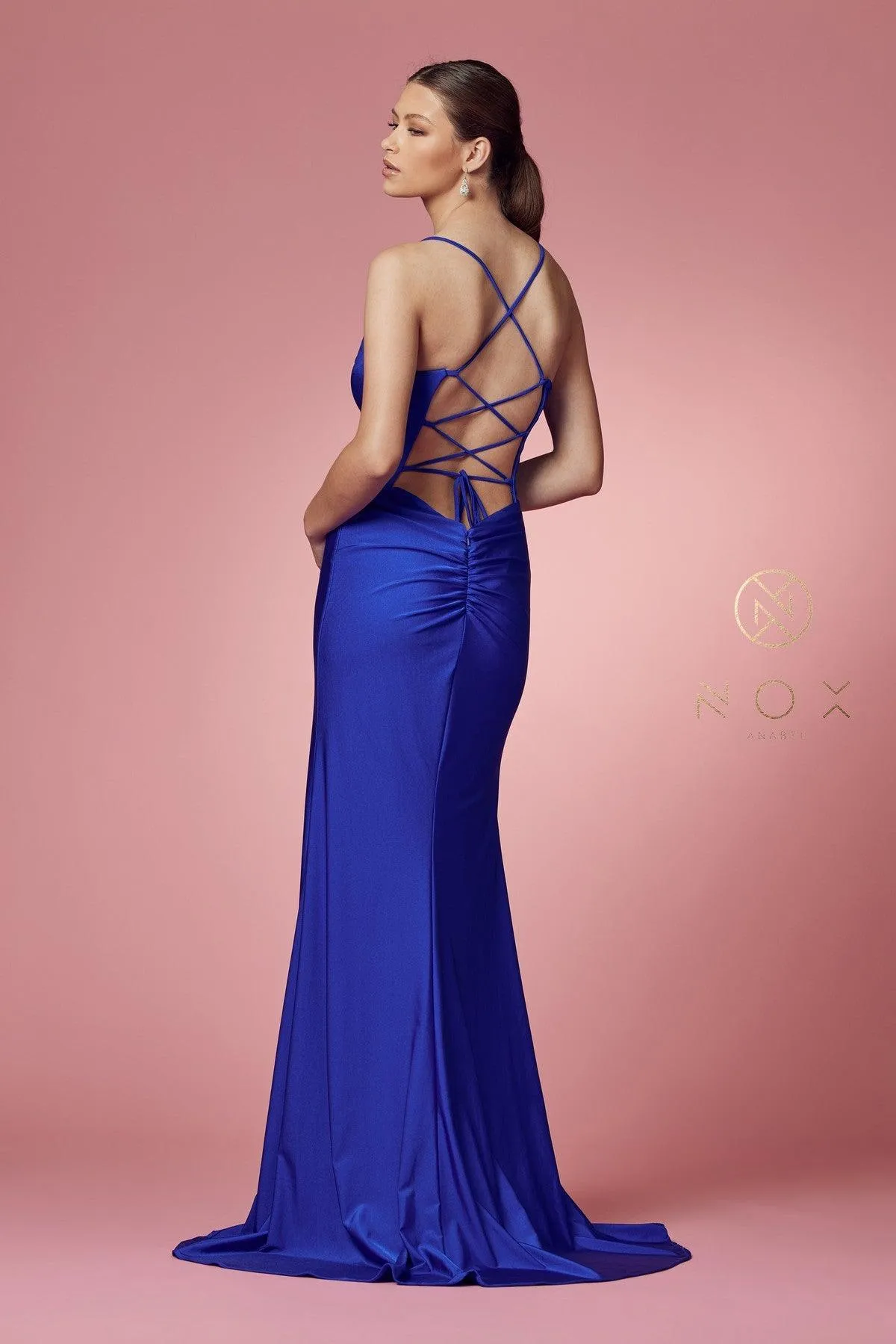 Fit and Flare Long Prom Dress