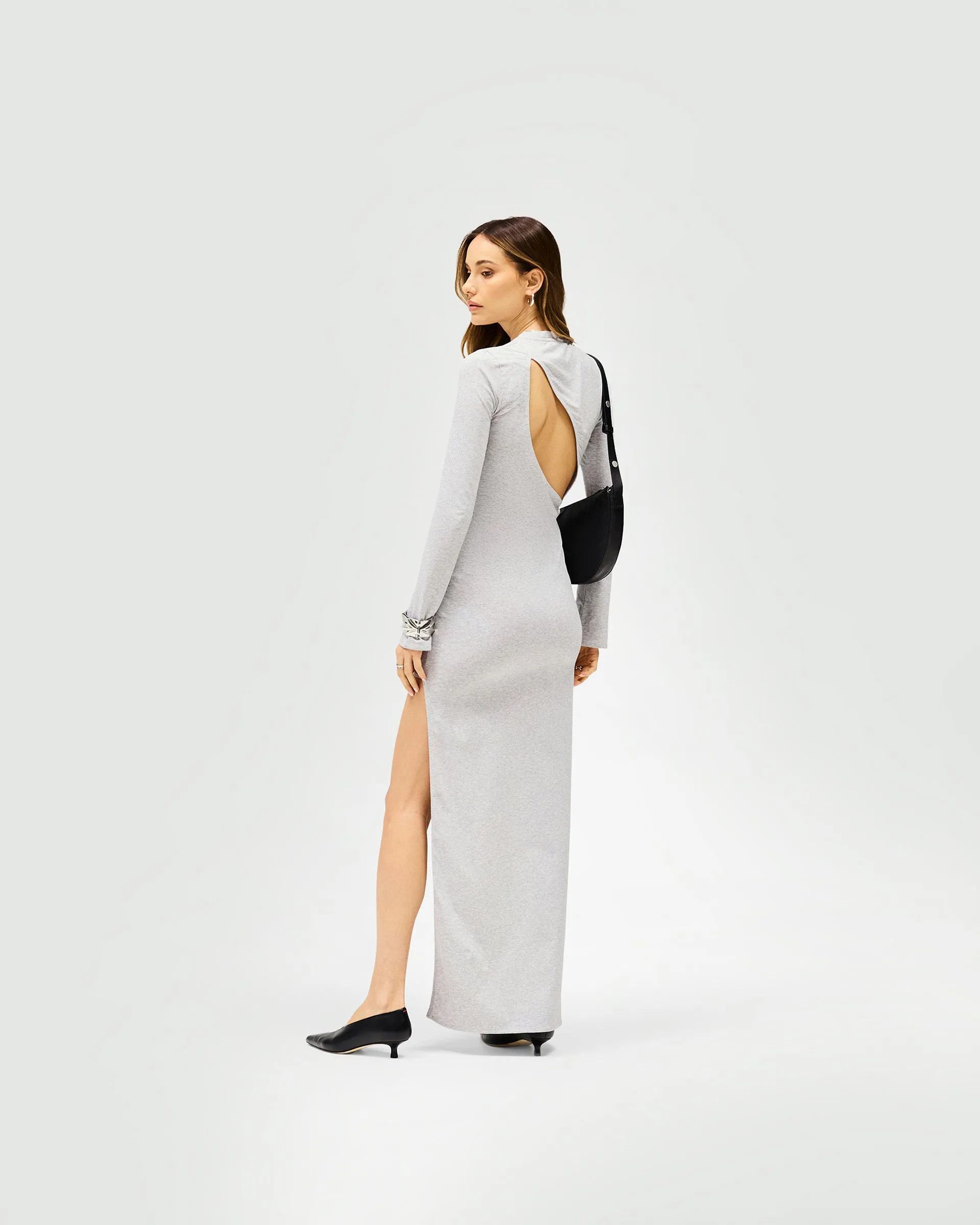 Flow Dress - Grey Marl