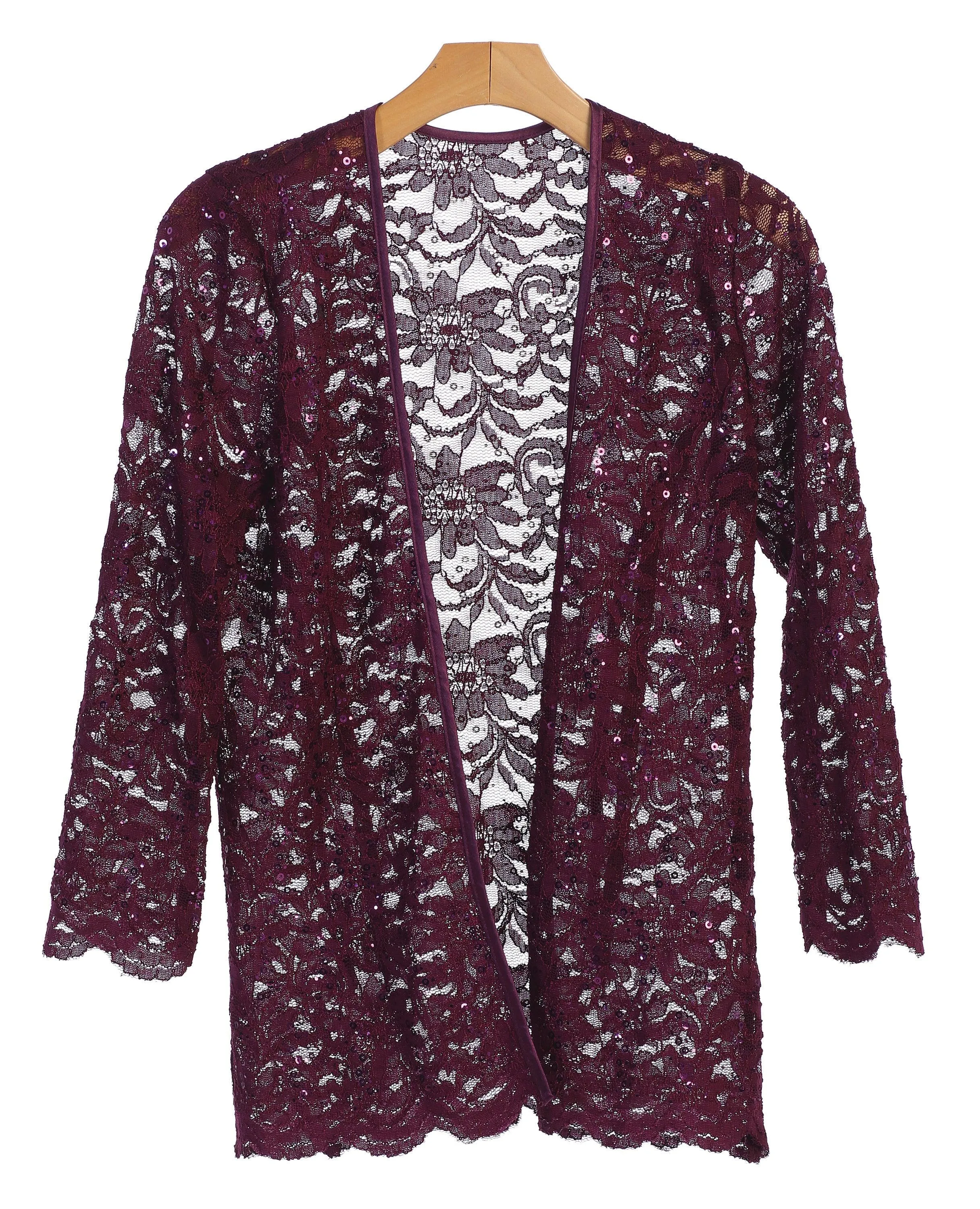 Formal Lace Scallop Edge Jacket