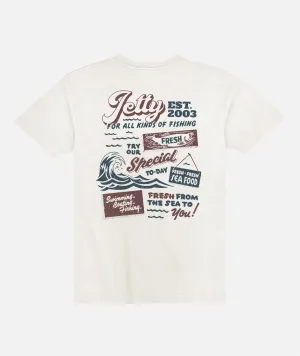 Fresh Catch Pocket Tee - White