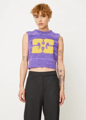 Graphic Cropped Vest