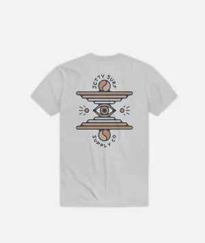 Grom Visions Tee - Light Grey