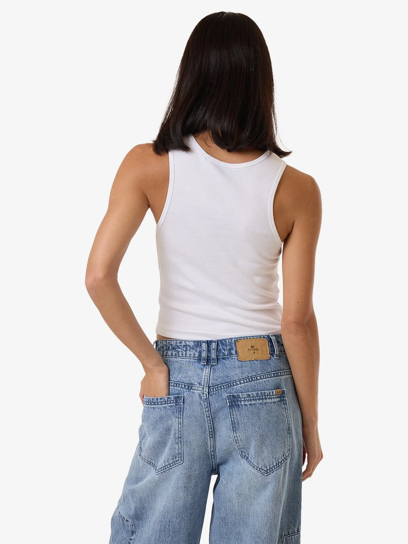 Growing Together Curve Tank - White