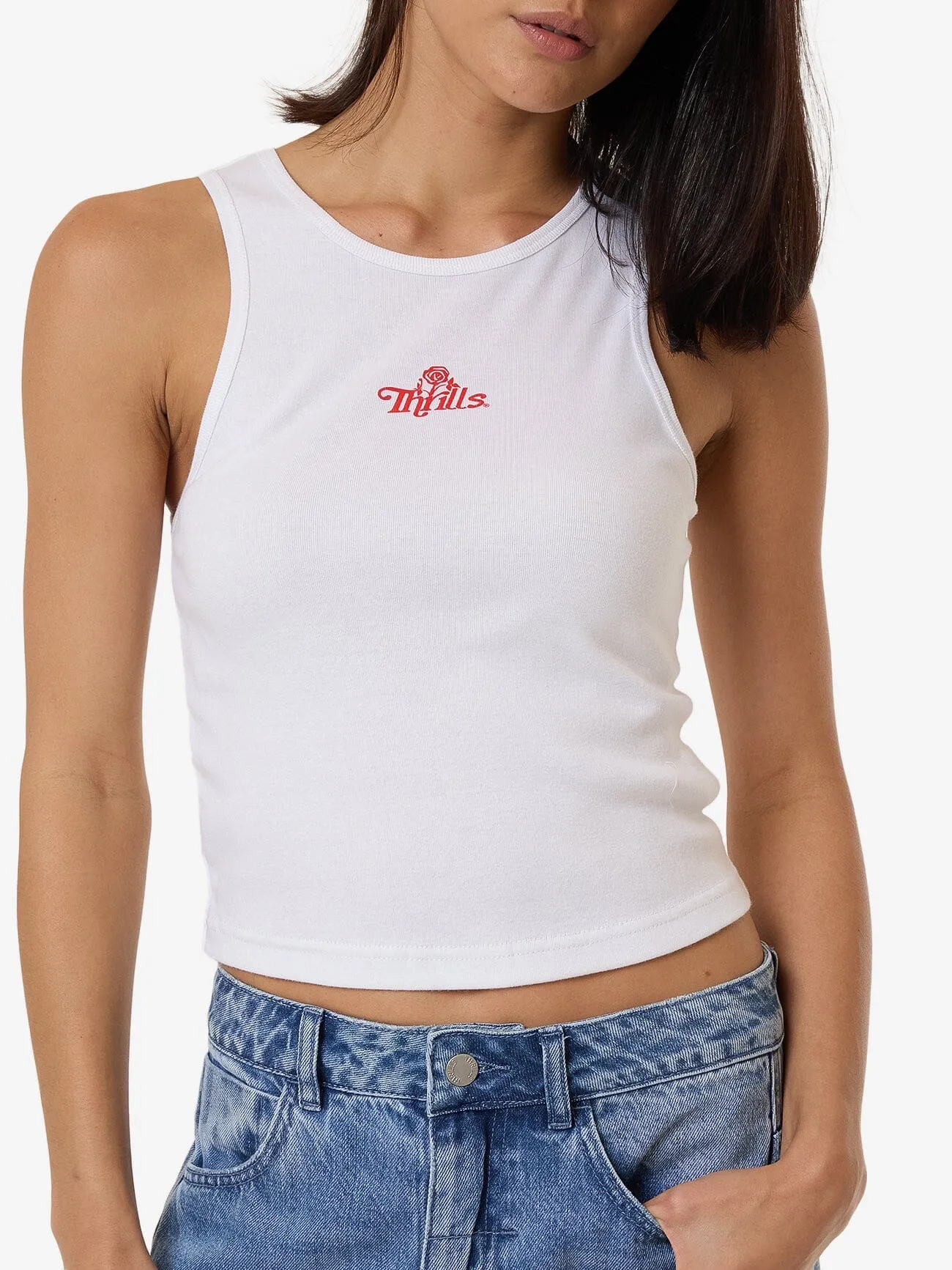 Growing Together Curve Tank - White