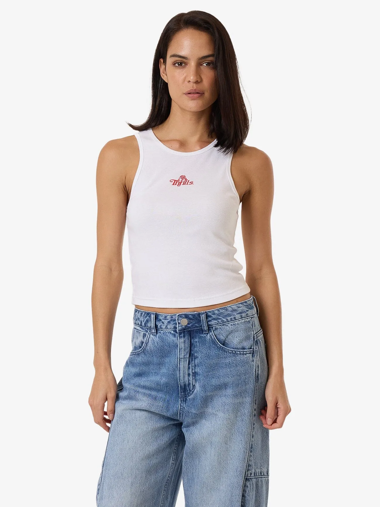 Growing Together Curve Tank - White