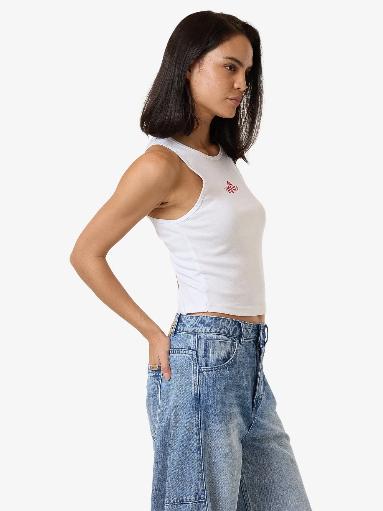 Growing Together Curve Tank - White