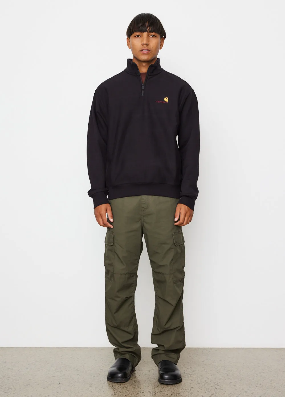 Half Zip American Script Sweatshirt