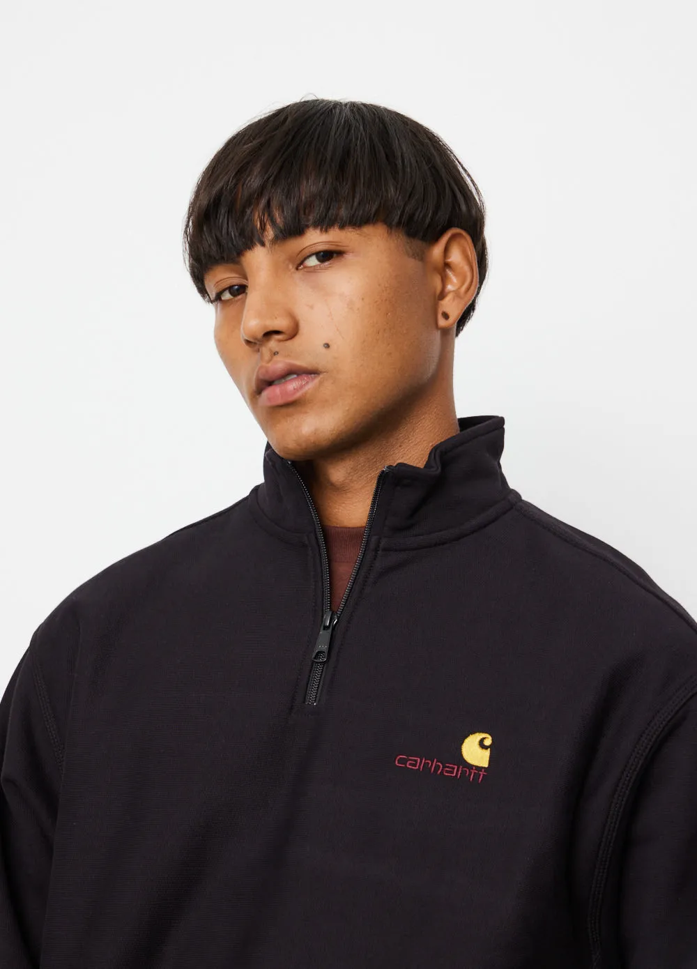 Half Zip American Script Sweatshirt