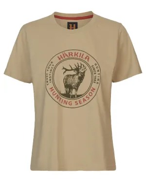 Harkila Womens Stag Badge Short Sleeve T-Shirt