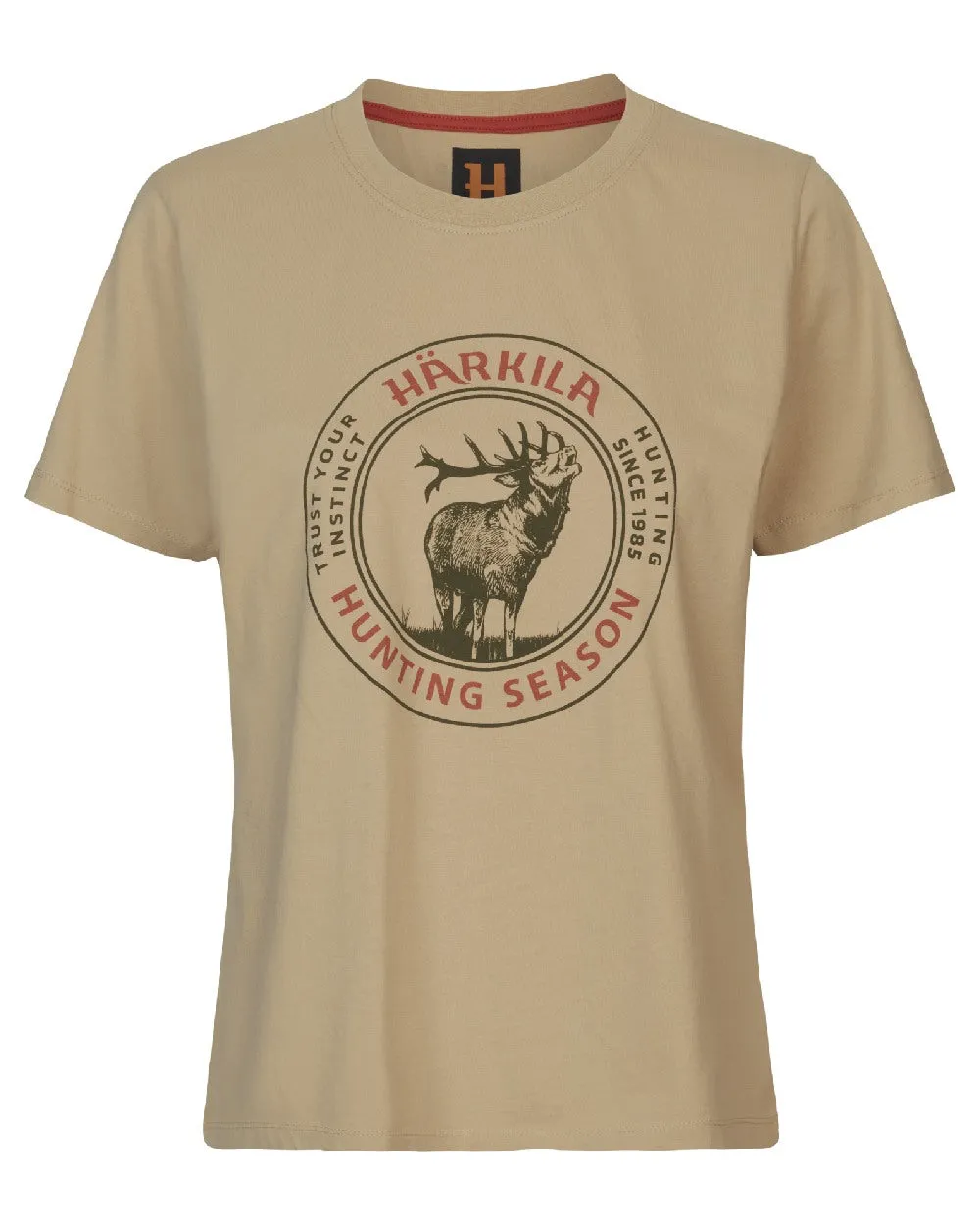 Harkila Womens Stag Badge Short Sleeve T-Shirt