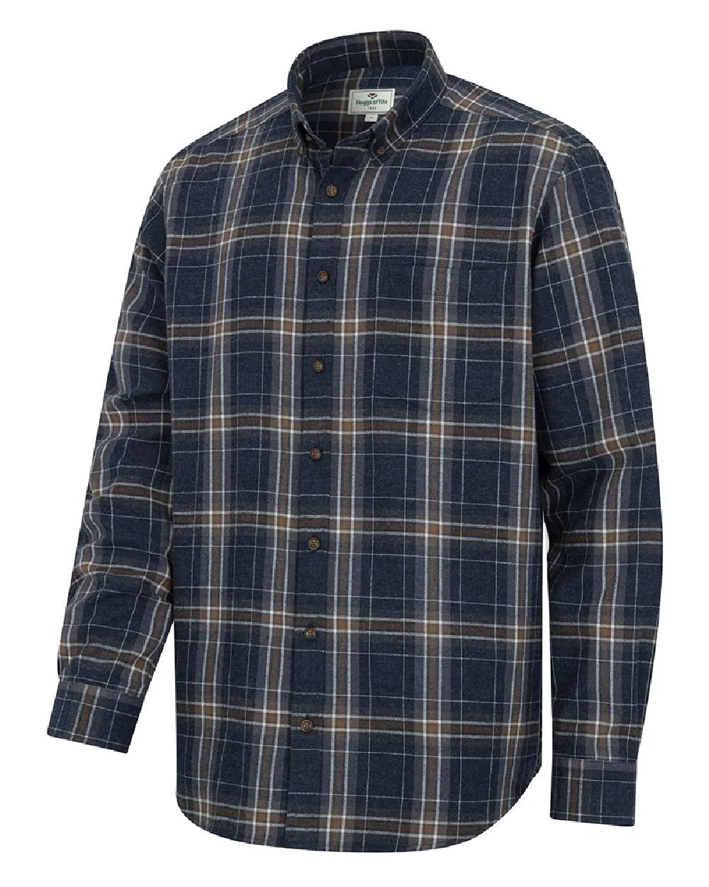Hoggs of Fife Mens Pitlessie Button Down Flannel Shirt