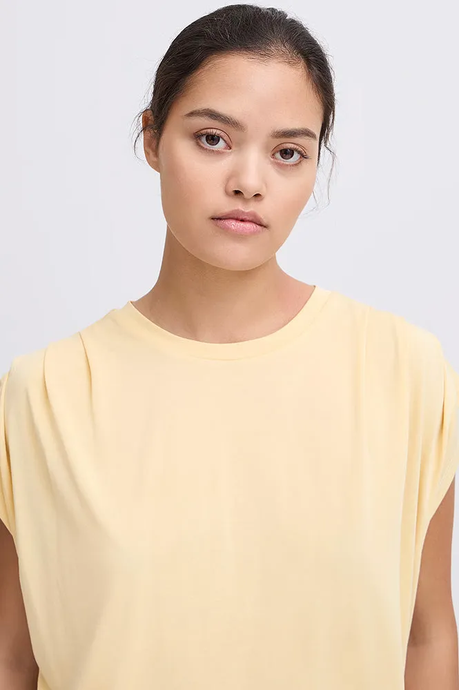 ICHI Lisken Reed Yellow T-Shirt