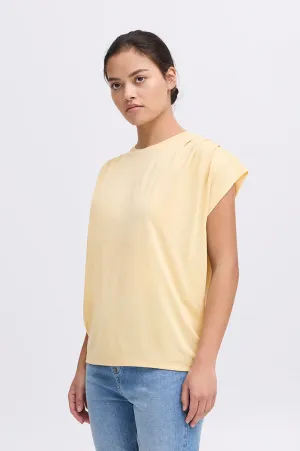 ICHI Lisken Reed Yellow T-Shirt