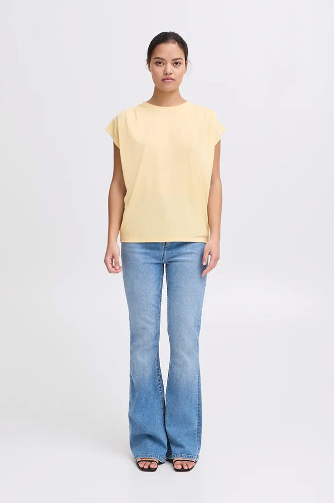 ICHI Lisken Reed Yellow T-Shirt